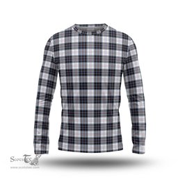 ScotsTee Shop Scottish MacRae Dress Modern Clan Tartan Long Sleeve T Shirt