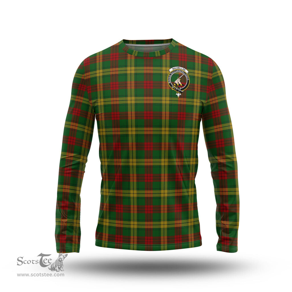 ScotsTee Shop Scottish MacMillan Society of Glasgow Clan Crest Tartan Long Sleeve T Shirt