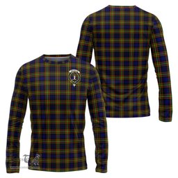 ScotsTee Shop Scottish MacLellan Modern Clan Crest Tartan Long Sleeve T Shirt