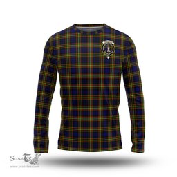 ScotsTee Shop Scottish MacLellan Modern Clan Crest Tartan Long Sleeve T Shirt