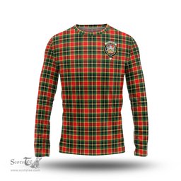 ScotsTee Shop Scottish MacLachlan Hunting Modern Clan Crest Tartan Long Sleeve T Shirt