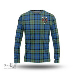ScotsTee Shop Scottish MacLeod of Harris Ancient Clan Crest Tartan Long Sleeve T Shirt