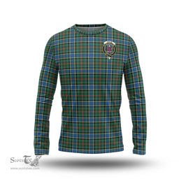 ScotsTee Shop Scottish Ogilvie (Ogilvy) Hunting Ancient Clan Crest Tartan Long Sleeve T Shirt