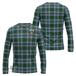 ScotsTee Shop Scottish MacNeil Dress Clan Crest Tartan Long Sleeve T Shirt