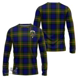 ScotsTee Shop Scottish Muir Clan Crest Tartan Long Sleeve T Shirt