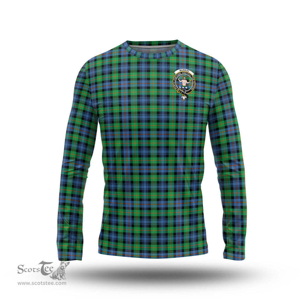 ScotsTee Shop Scottish Murray of Atholl Ancient Clan Crest Tartan Long Sleeve T Shirt