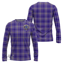 ScotsTee Shop Scottish Ochterlony Clan Crest Tartan Long Sleeve T Shirt