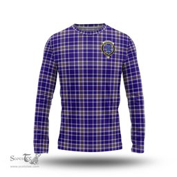 ScotsTee Shop Scottish Ochterlony Clan Crest Tartan Long Sleeve T Shirt