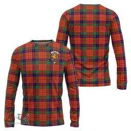 ScotsTee Shop Scottish Nicolson Ancient Clan Crest Tartan Long Sleeve T Shirt