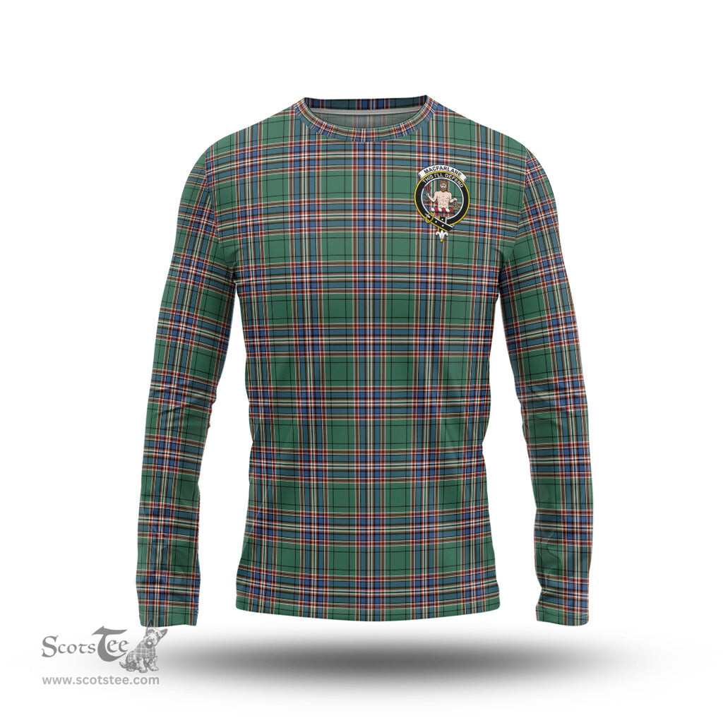 ScotsTee Shop Scottish MacFarlane Hunting Ancient Clan Crest Tartan Long Sleeve T Shirt