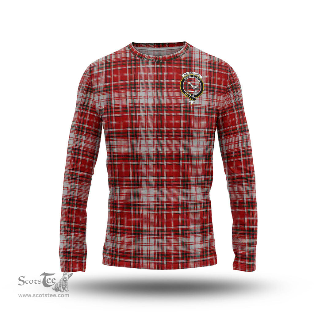 ScotsTee Shop Scottish MacDougall Dress Clan Crest Tartan Long Sleeve T Shirt