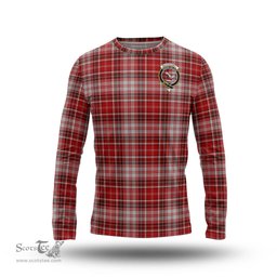 ScotsTee Shop Scottish MacDougall Dress Clan Crest Tartan Long Sleeve T Shirt