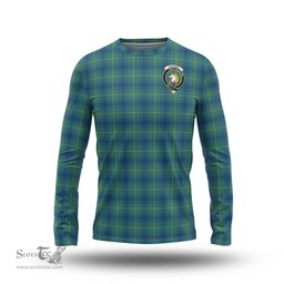 ScotsTee Shop Scottish Oliphant Ancient Clan Crest Tartan Long Sleeve T Shirt