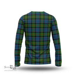 ScotsTee Shop Scottish Newlands of Lauriston Clan Crest Tartan Long Sleeve T Shirt