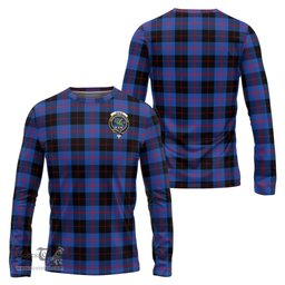 ScotsTee Shop Scottish Maule Clan Crest Tartan Long Sleeve T Shirt