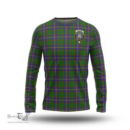 ScotsTee Shop Scottish Strange of Balkaskie Clan Crest Tartan Long Sleeve T Shirt