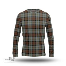 ScotsTee Shop Scottish MacLeod of Harris Weathered Clan Tartan Long Sleeve T Shirt