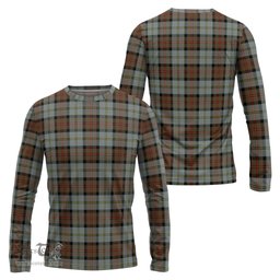 ScotsTee Shop Scottish MacLeod of Harris Weathered Clan Tartan Long Sleeve T Shirt