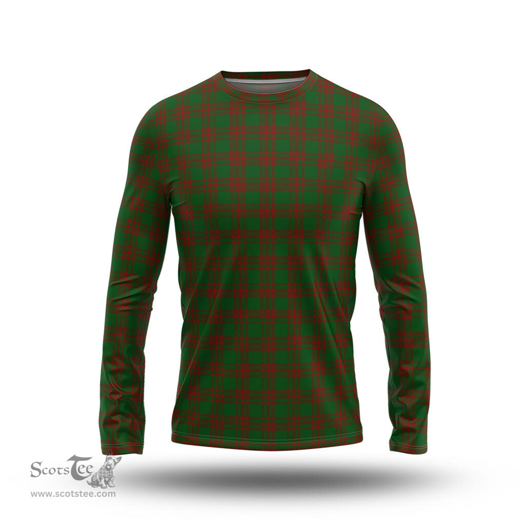 ScotsTee Shop Scottish Menzies Clan Tartan Long Sleeve T Shirt
