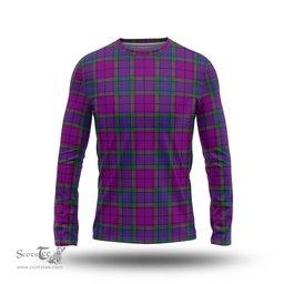 ScotsTee Shop Scottish Wardlaw Modern Clan Tartan Long Sleeve T Shirt