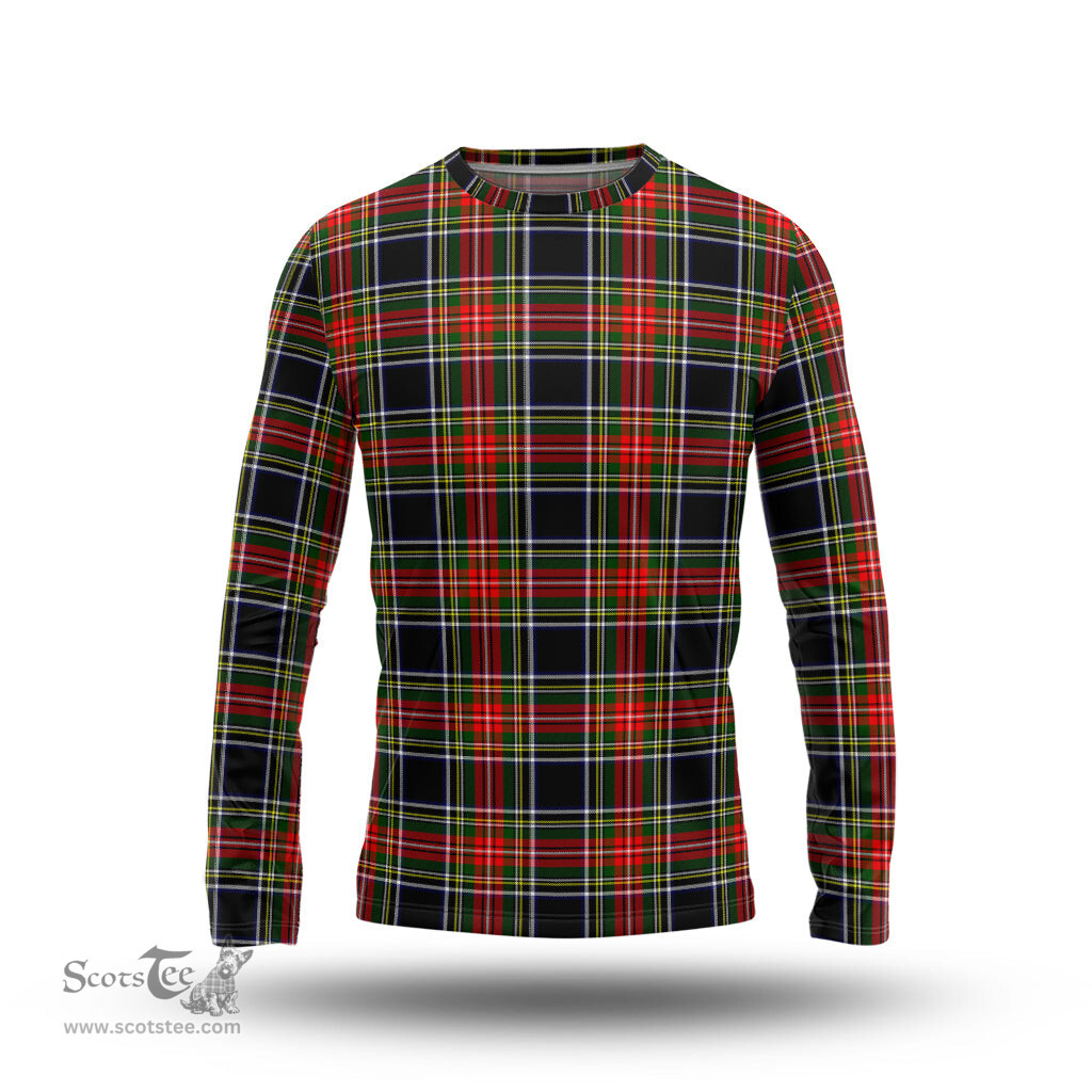 ScotsTee Shop Scottish Stewart Black Clan Tartan Long Sleeve T Shirt