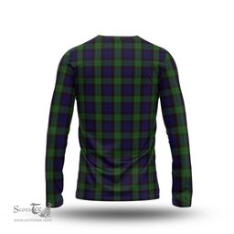 ScotsTee Shop Scottish Nicolson Green Hunting Clan Crest Tartan Long Sleeve T Shirt