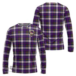 ScotsTee Shop Scottish MacDonald Dress Modern Clan Crest Tartan Long Sleeve T Shirt
