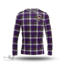 ScotsTee Shop Scottish MacDonald Dress Modern Clan Crest Tartan Long Sleeve T Shirt