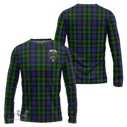 ScotsTee Shop Scottish Mowat Clan Crest Tartan Long Sleeve T Shirt
