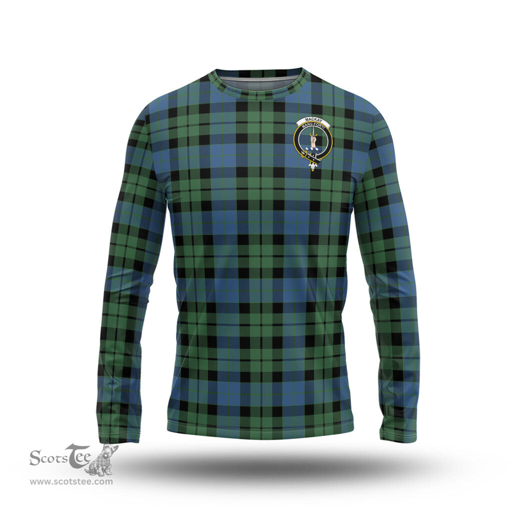 ScotsTee Shop Scottish MacKay Ancient Clan Crest Tartan Long Sleeve T Shirt