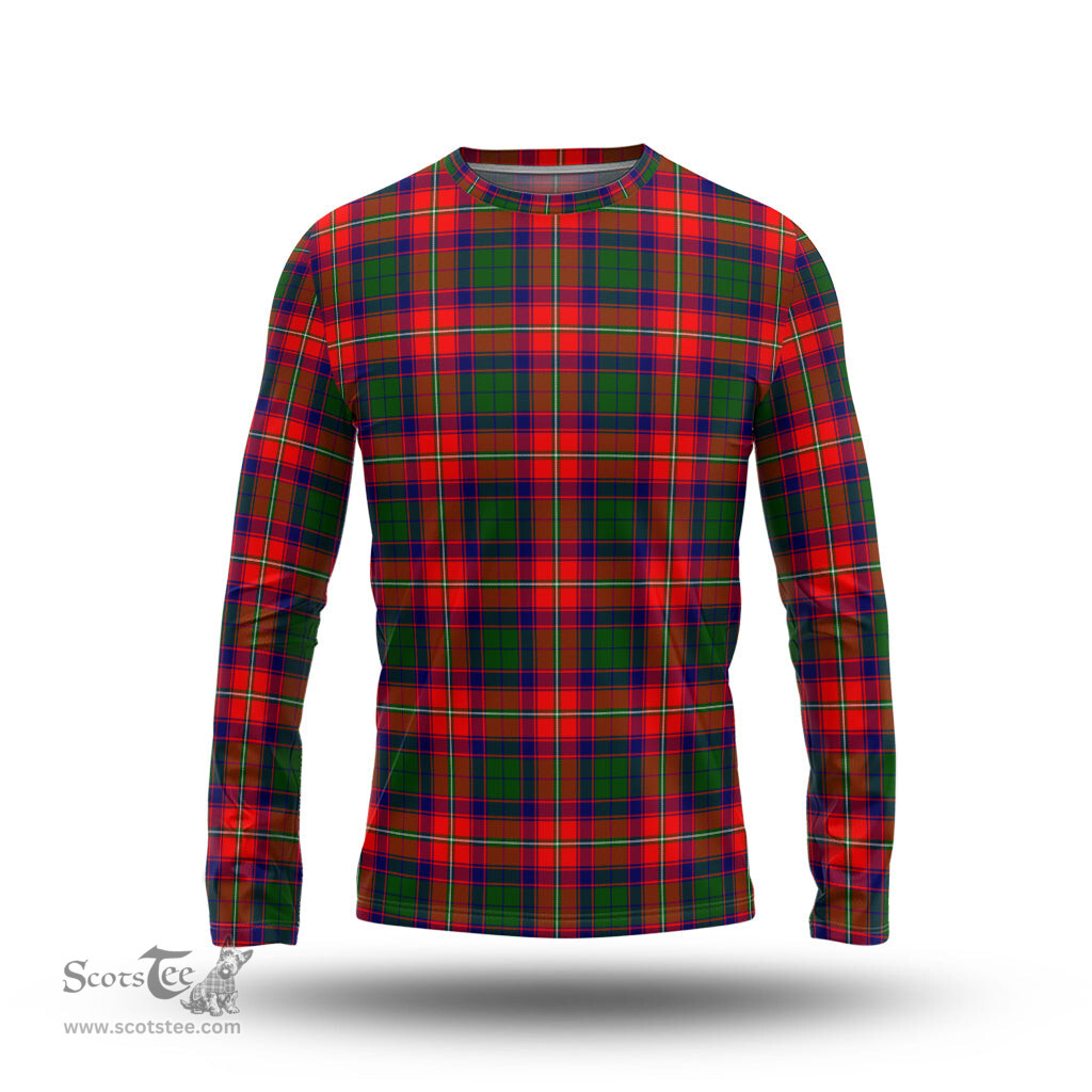 ScotsTee Shop Scottish Riddell Clan Tartan Long Sleeve T Shirt