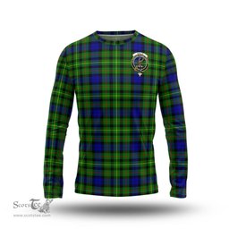 ScotsTee Shop Scottish Rollo Modern Clan Crest Tartan Long Sleeve T Shirt