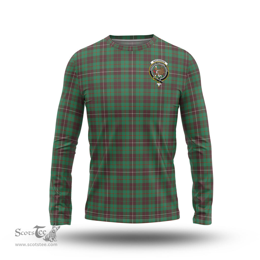 ScotsTee Shop Scottish MacKinnon Hunting Ancient Clan Crest Tartan Long Sleeve T Shirt