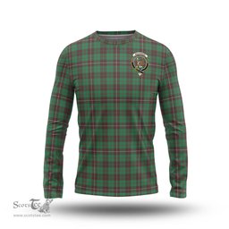 ScotsTee Shop Scottish MacKinnon Hunting Ancient Clan Crest Tartan Long Sleeve T Shirt