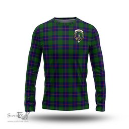 ScotsTee Shop Scottish Shaw Modern Clan Crest Tartan Long Sleeve T Shirt