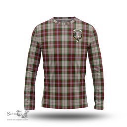 ScotsTee Shop Scottish MacLean Dress Clan Crest Tartan Long Sleeve T Shirt