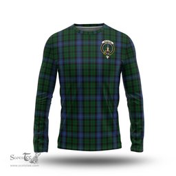 ScotsTee Shop Scottish MacIntyre Clan Crest Tartan Long Sleeve T Shirt