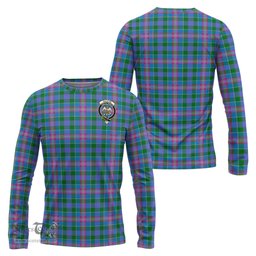 ScotsTee Shop Scottish Ralston Clan Crest Tartan Long Sleeve T Shirt