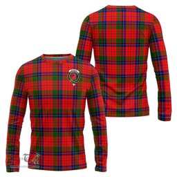 ScotsTee Shop Scottish MacNicol of Scorrybreac Clan Crest Tartan Long Sleeve T Shirt
