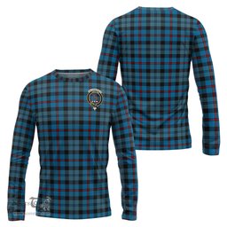 ScotsTee Shop Scottish MacCorquodale Clan Crest Tartan Long Sleeve T Shirt