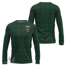 ScotsTee Shop Scottish Moncrieff of Atholl Clan Crest Tartan Long Sleeve T Shirt