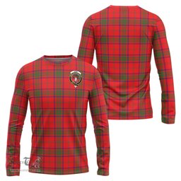 ScotsTee Shop Scottish Ross Modern Clan Crest Tartan Long Sleeve T Shirt