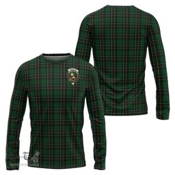 ScotsTee Shop Scottish MacAlpin Clan Crest Tartan Long Sleeve T Shirt