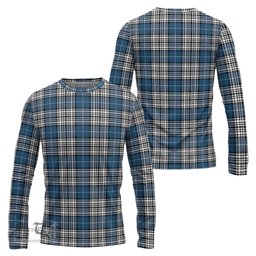 ScotsTee Shop Scottish Napier Modern Clan Tartan Long Sleeve T Shirt