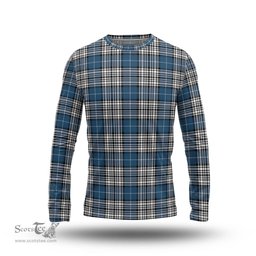 ScotsTee Shop Scottish Napier Modern Clan Tartan Long Sleeve T Shirt