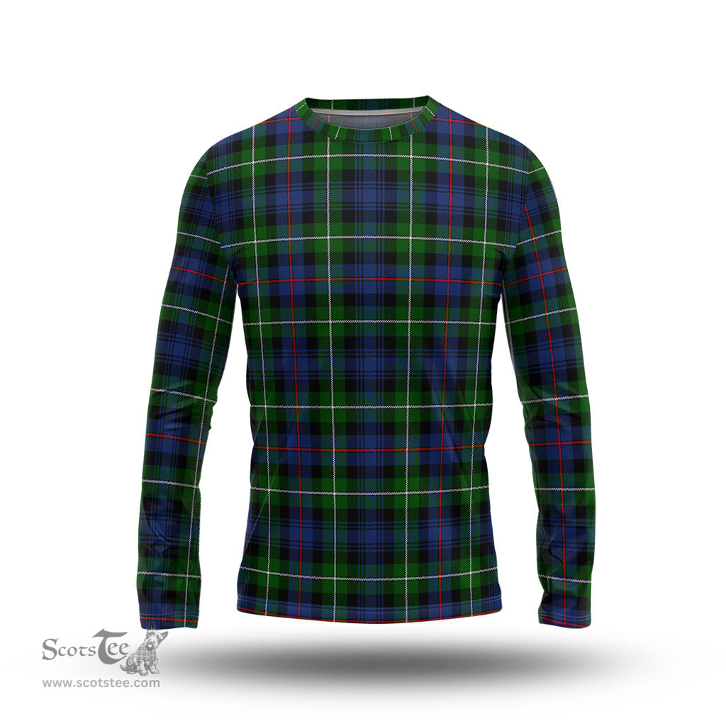 ScotsTee Shop Scottish MacKenzie Modern Clan Tartan Long Sleeve T Shirt