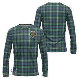 ScotsTee Shop Scottish MacKenzie Ancient Clan Crest Tartan Long Sleeve T Shirt