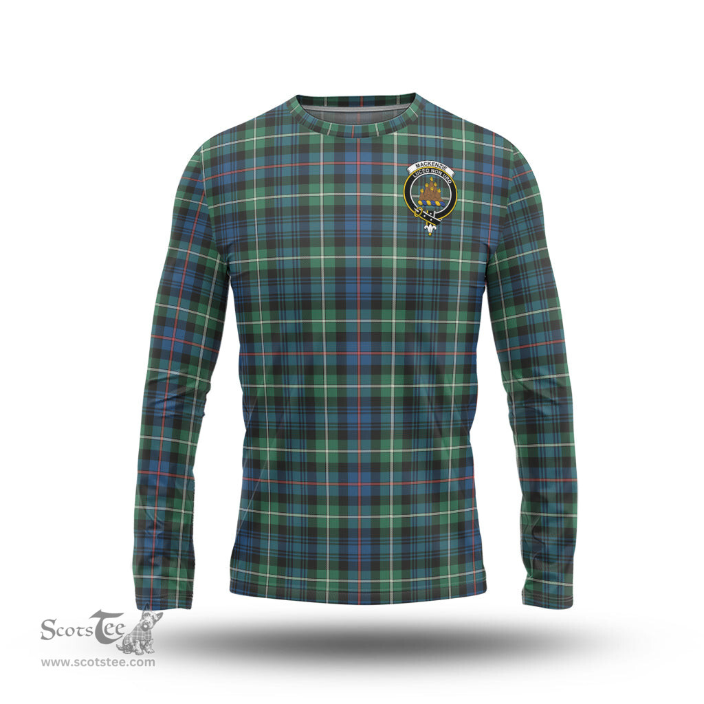 ScotsTee Shop Scottish MacKenzie Ancient Clan Crest Tartan Long Sleeve T Shirt