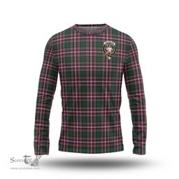 ScotsTee Shop Scottish MacFarlane Hunting Modern Clan Crest Tartan Long Sleeve T Shirt
