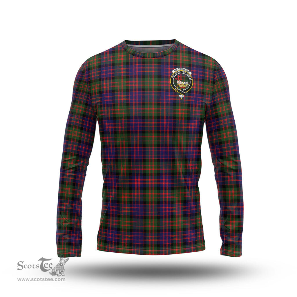 ScotsTee Shop Scottish MacDonald Modern Clan Crest Tartan Long Sleeve T Shirt